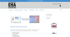 Desktop Screenshot of elitehomeaudio.com