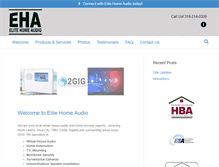 Tablet Screenshot of elitehomeaudio.com